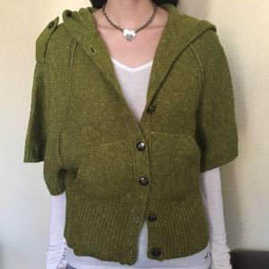 Forever 21 Green Cardigan